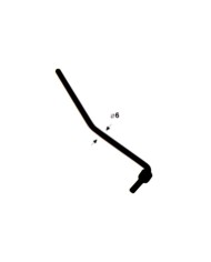 Floyd Rose 6mm Black Screw-on Tremolo Arm for Asian Floyd Rose license