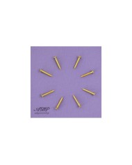 8 Gold SCREWS 2.5 x 15mm for Gibson style pickup rings and pass string