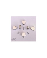 6 Boutons Metal Tulipes  pour Mecaniques Grover 3x3 TK7722-001