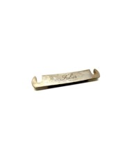 Vintage Stoptail-Saitenhalter Faber Alu Nickel AGED für Tune-O-Matic