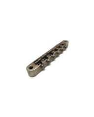Bridge & Tailpiece Faber Nickel AGED ABRH, ABR-1 format, Brass Saddles