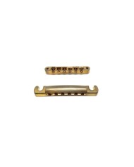 Faber Gold AGED Bridge + Tailpiece set, ABR-1, brass saddles