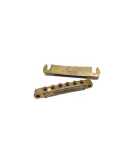 Faber Gold AGED Bridge + Tailpiece set, ABR-1, brass saddles
