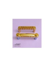 Metrisches Set Gotoh GE101Z Saitenhalter + GE103B Tune-O-Matic Steg Gold