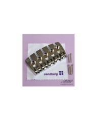 Saitenhalter/Steg für 5-saitigen Bass, Chrom, Sandberg