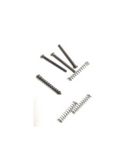 4 Nickel-Schrauben für Humbucker + Federn