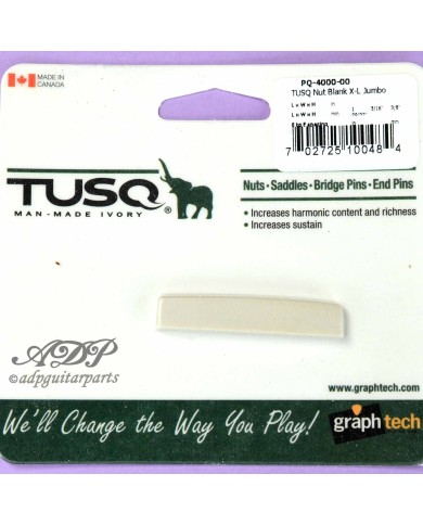 Graph Tech TUSQ PQ-4000-00 ungekerbter Jumbo XL Akustik-Sattelrohling