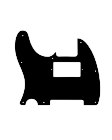 Linkshänder-Pickguard für Telecaster mit Humbucker im Vintage-Stil 1-lagig 8 Löcher Schwarz