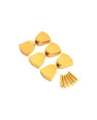 6 Tulpen-Metallknöpfe Gold für Grover-Mechaniken 3+3