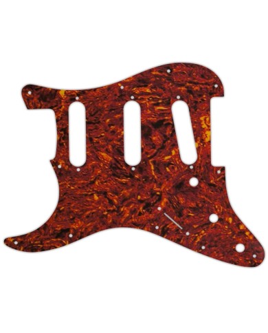 Linkshänder-Schlagbrett SSS Stratocaster Tortoise shell, 2-lagig, 11 Löcher