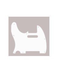 Lefty White Telecaster pickguard USA vintage 1ply 8 Holes Thin .060"