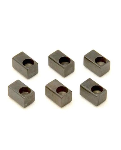 Schaller Floyd Rose Lockmeister Vierkant-Einsätze 4x4mm Set mit 6 Stück Schwarz F0080