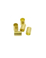 Brass Potentiometer Shaft Conversion Sleeve- 6mm to 1/4 inch - split shaft to solid shaft