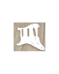Lefty SSS 3 ply 11Holes Stratocaster White Pickguard