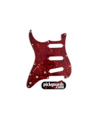 Pickguard Gaucher SSS Stratocaster Tortoise shell 2 ply 11 trous