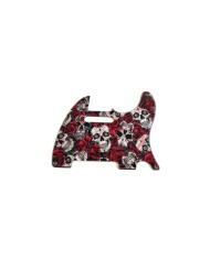 Schlagbrett Dia De Muertos Calavera Skull & Rose für Telecaster USA, 8 Schrauben