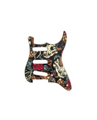 Pickguard Vintage flash tatoo pour Fender Stratocaster 11 trous, 1964-present