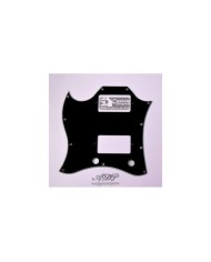 Black FullFace 3ply Lefty Pickguard for Gibson SG