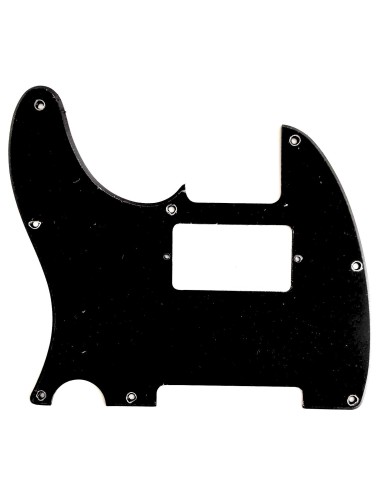 Linkshänder-Pickguard für Telecaster mit Humbucker im Vintage-Stil 1-lagig 8 Löcher Schwarz