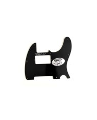 Linkshänder-Pickguard für Telecaster mit Humbucker im Vintage-Stil 1-lagig 8 Löcher Schwarz
