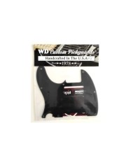 Linkshänder-Pickguard für Telecaster mit Humbucker im Vintage-Stil 1-lagig 8 Löcher Schwarz