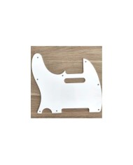 Lefty White Telecaster pickguard USA vintage 1ply 8 Holes Thin .060"
