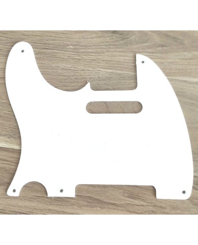 Schlagbrett Weiß LINKSHÄNDER dünn 060" Telecaster Vintage USA 1-lagig 5 Löcher