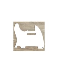 Pickguard Blanc GAUCHER fin 060" Telecaster Vintage USA 1ply 5 trous