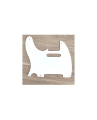Schlagbrett Weiß LINKSHÄNDER dünn 060" Telecaster Vintage USA 1-lagig 5 Löcher