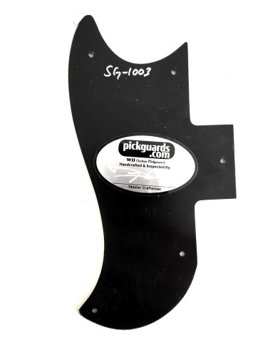 Schwarzes Half Face 3-lagiges SG-Schlagbrett für Gibson 1961-1970