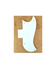 Pickguard Blanc fin Half Face 1 Ply pour Gibson SG 1961-1970