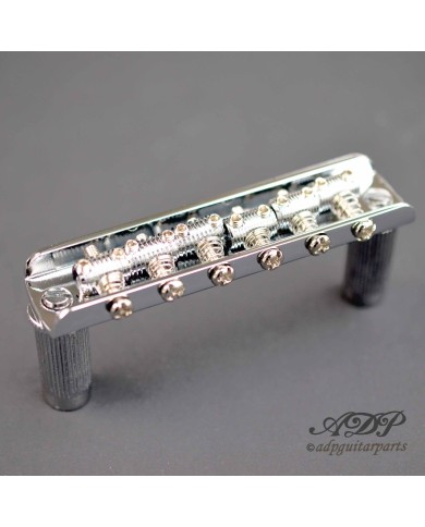 Telecaster-Umrüststeg mit 6 Saitenreitern für Bigsby B5/50, Chrom
