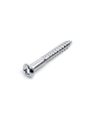 6 verchromte Gotoh Schrauben 3.5x25mm für Vintage Strat Tremolo