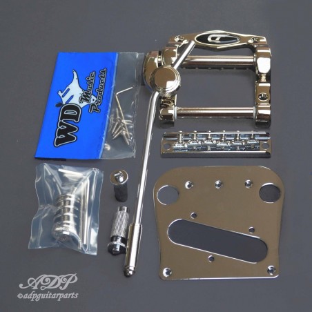 ギター Bigsby B5 Bridge plate & Saddle Tele Bridge Plate & 6-Saddle Bridge for Bigsby B5 and B50