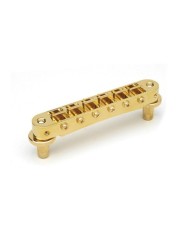 TonePros T3BP-G Standard Tune-O-Matic Steg, kleine Bolzen, gekerbte Saitenreiter