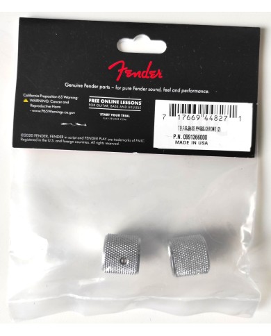 2 Boutons Fender Telecaster/Precision Bass chrome