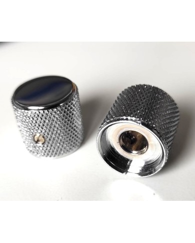 2 Boutons Fender Telecaster/Precision Bass chrome