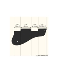 Pickguard for Gibson® 1960's ES-125 TCD®, 1-ply Black