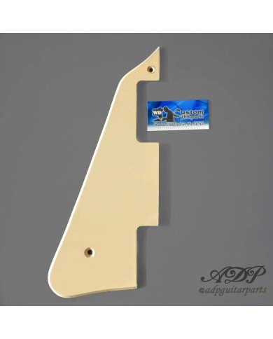Linkshänder-Schlagbrett, Creme, 1-lagig, für Gibson Les Paul, Humbucker