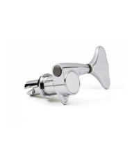 1 verchromte Gotoh GB7 Compact Bassmechanik, linke Seite