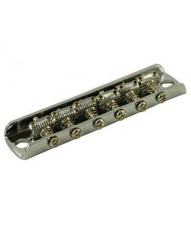 Telecaster-Umrüststeg mit 6 Saitenreitern für Bigsby B5/50, Chrom