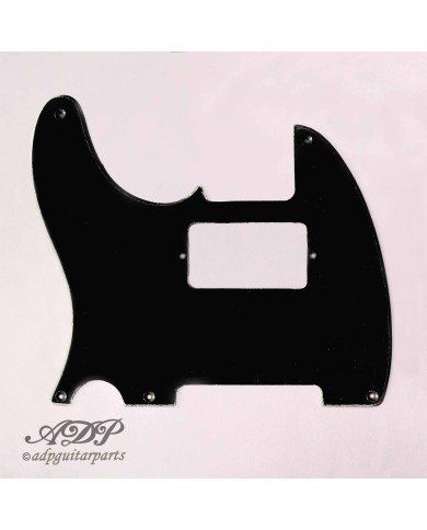 Linkshänder-Pickguard für Telecaster mit Humbucker im Vintage-Stil, 1-lagig, 5 Löcher, Schwarz