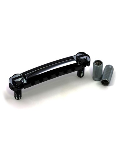 TonePros T1ZS-B Verriegelbarer Gibson StopTail Style Saitenhalter, US-Gewinde 5/16"-24, Schwarz