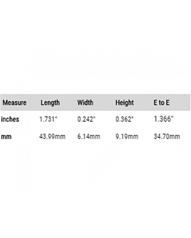 Graph Tech Tusq XL PQL-6060-L0 Sattel für linkshändige Epiphone, gekerbter Sattel, 43.8mm