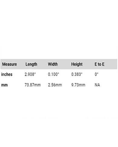Graph Tech Tusq PQ-9100 Gitarrensteg-Sattel Martin Bridge Saddle 73,6mm