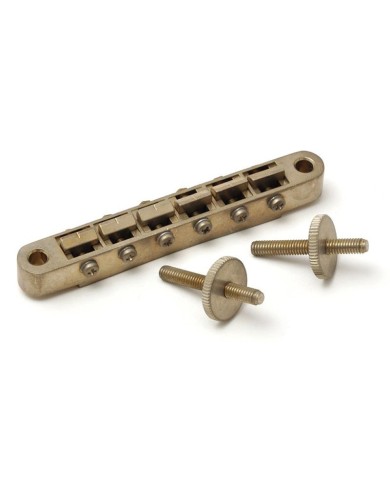 Gotoh Relic Tunomatic GE-104B Vintage Steg mit M4x0.7 Stegeinsätzen, Nickel Aged
