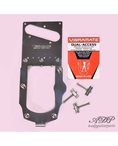 Vibramate V5 Montage Bigsby B5 Telecaster American Series ohne Bohren 3-Sattel-Brücke