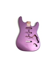 Corps en aulne 3 pièces Vernis style Stratocaster SSS, metalic Purple