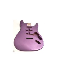 Corps en aulne 3 pièces Vernis style Stratocaster SSS, metalic Purple