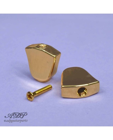 6 Tulpen-Metallknöpfe Gold für Grover-Mechaniken 3+3